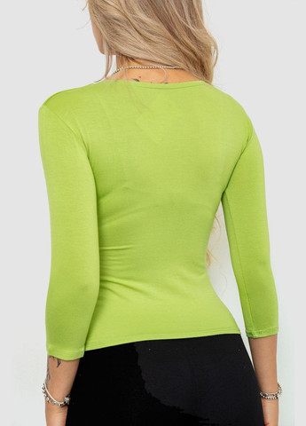 Светло-зеленая футболка женская с удлиненным рукавом Ager 186R106