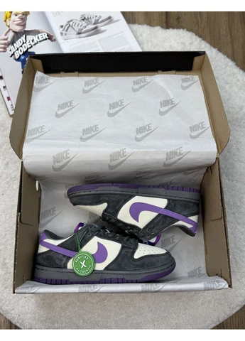 Сірі кросівки чоловічі nike sb dunk low x otomo katsuhiro grey beige purple найк сб данк сірі демісезон No Brand