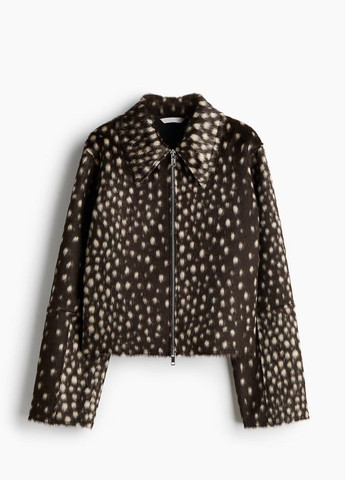 Темно-коричнева демісезонна куртка H&M