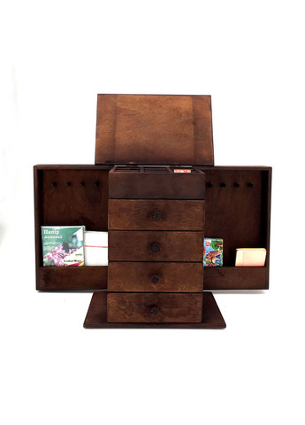 Органайзер настільний з дерева Філмор капучино (КНЦ-007709) No Brand (328224799)