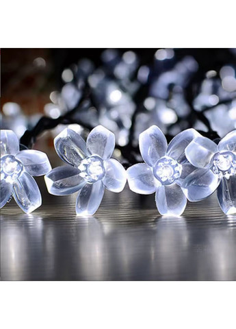 Уличная гирлянда Сакура на солнечной батарее 6,5 метра 30 LED Холодный белый No Brand (369617162)