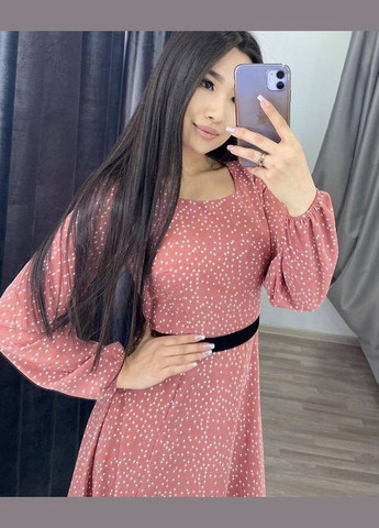 Рожева сукня міді Fashion