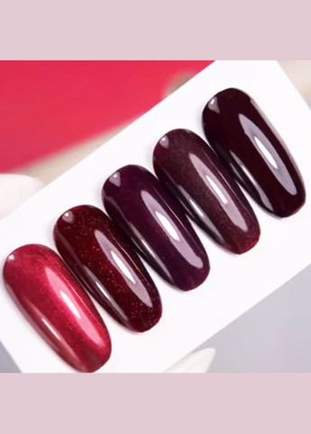 Гель лак кошачий глаз Professional RED LOVE 04 бордовый гель лак вишневый Saga (342376514)