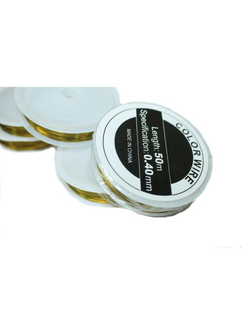 Проволока для рукоделия золотистая 50м/0.40мм FROM FACTORY YJA (335397597)