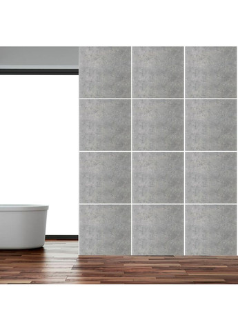 Декоративная ПВХ плита 600х600х3мм Бетон (S) SW-00001631 Sticker Wall (373314047)