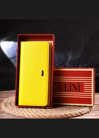 Яркий молодежный кошелек из натуральной кожи флотар 21612 Лимонный Canpellini (298920707)