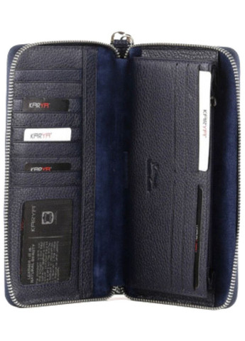 Портмоне Клатч 0706-44 синего цвета Karya (347327066)