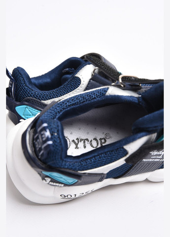 Темно-синие демисезонные кроссовки для мальчика темно-синего цвета Let's Shop