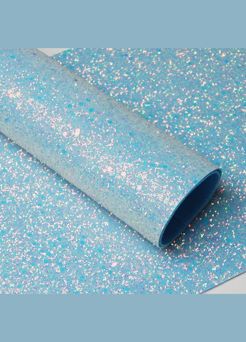 Глиттер крупный на тканевой основе, хамелеон, 20х33 см, голубой No Brand (340486676)