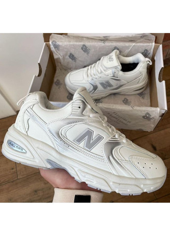 Белые зимние кроссовки мужские new balance 530 white leather нью беланс 530 No Brand