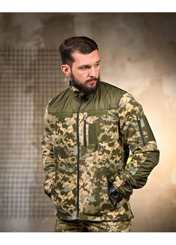 Тактична чоловіча тепла кофта на флісі піксель No Brand (369000028)