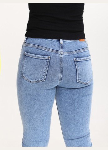 Джинси жіночі блакитні американки з високою посадкою Americano RITT - (298294993)