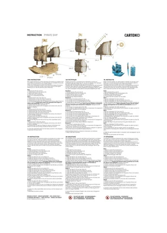3D пазл Pirate Ship (CARTSHIP) Cartonic (323106238)