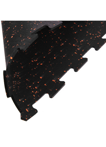 Килимок-пазл під тренажер гумовий 1шт 60x60x0,6см (чорний) (FI-5348-1) Zelart (361435695)