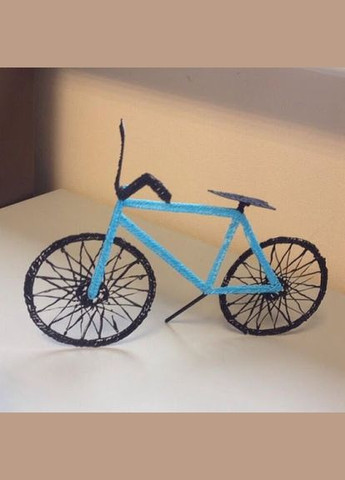 3D-ручка з Еко Пластиком (90м) c Трафаретами з LCD екраном 3D Pen 2 Original Blue 3dpen (373642437)