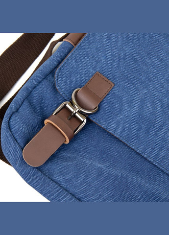 Сумка листоноша текстильна з кишенями на блискавці для синіх подорожей (sku_20606) No Brand (328922564)