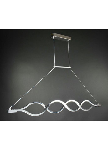 Люстра светодиодная подвесная LED светильник для квартиры на потолок лэд 27441 Хром 30-110х6х102 см. Sunnysky (335975368)