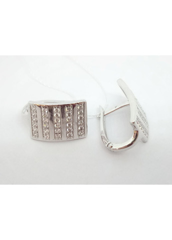 Серебряные серьги с фианитами. СВ714(2)С Імперія золота (363840681)