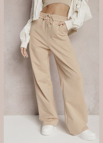 Спортивные штаны женские бежевого цвета Let's Shop (290981530)