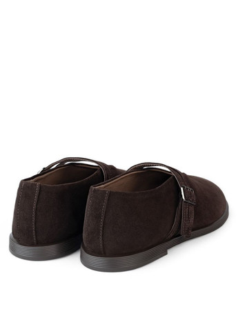 Жіночі балетки жіночі замшеві chloe темно коричневі Oldcom | коричневі ланцюжки натуральна замша (337473086)