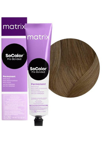 Стійка фарба для фарбування сивого волосся SoColor PreBonded Extra Coverage 506N темний блондин, 90 Matrix (292736136)