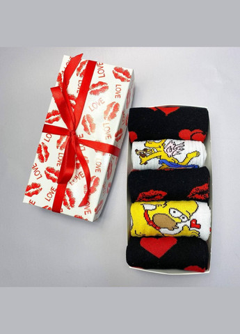 Комбіновані набір чоловічих шкарпеток 40-45 на 5 пар у подарунковій коробці Vakko (306515800)