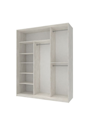 Шафа-купе трьохдверна Сіті Лайт 180х60х225 см /1 Дзеркало (DRS-011070) Doros (361998814)