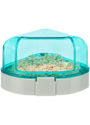 Туалет для гризунів кутовий з лопаткою пластиковий 14x8x11 см Trixie (362702742)