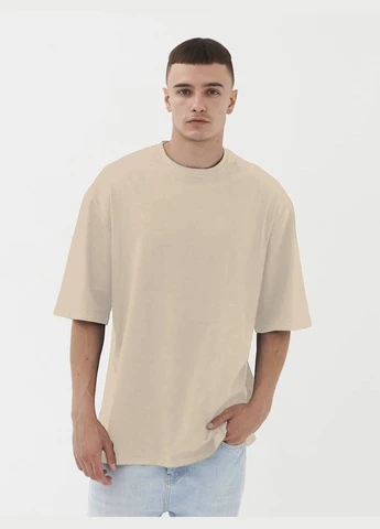 Комбінована набір 2шт "футболка чоловіча овесайз black-cream" з коротким рукавом RAY