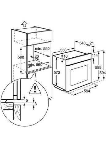 Духова шафа OPEB2520V шампань Electrolux (307472893)