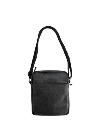 Мужская сумка из натуральной кожи на молнии, черная El.Club 813510 (370286716)