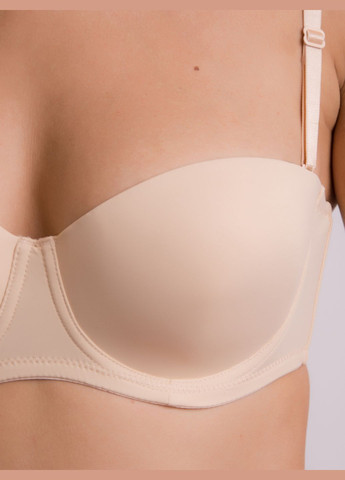 Бежевый балконет бюстгальтер Acousma с косточками