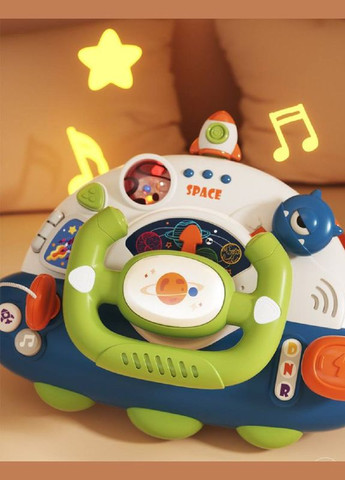 Музичний автотренажер BY307 кермо, з музикою та підставкою Limo Toy (327796786)
