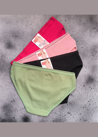 Набір 4 шт бавовняні трусики сліпи в рубчик UOKIN (339870624)