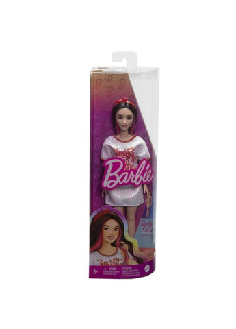 Кукла Barbie Fashionistas в белом платье с блестящими деталями (HRH12) Mattel (301422358)