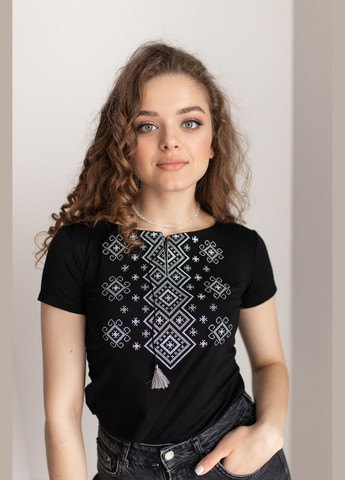 Вишита жіноча футболка "Карпатський орнамент" MEREZHKA (288644988)