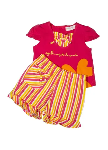 Малиновый костюм: футболка и шорты agatha baby (7645) Agatha Ruiz de la Prada