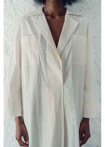 Светло-бежевое платье 8760/325 Zara