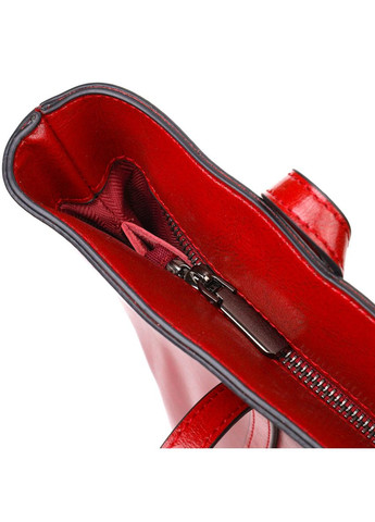 Сумка через плече шкіряна жіноча шоппер 22076 Бордова Vintage (302007666)