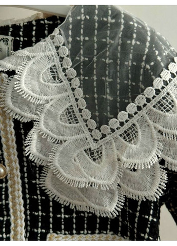 Комбінований демісезонний комплект для дівчинки піджак і спідничка 10911 No Brand