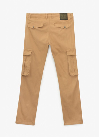 Бежевые кэжуал демисезонные брюки No Brand
