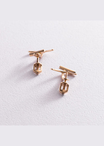 Золотые серьги джекеты Эмили с07653 Oniks (264025422)