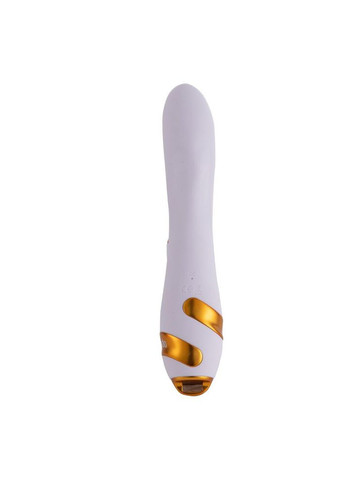 Вібратор-кролик з пульсацією та флогером LOCKINK SEVANDA Whip Vibrating Massage Wand, біло-золотий No Brand (366971816)