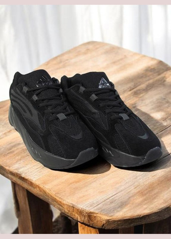Чорні Осінні чоловічі кросівки yeezy boost 700 black No Brand