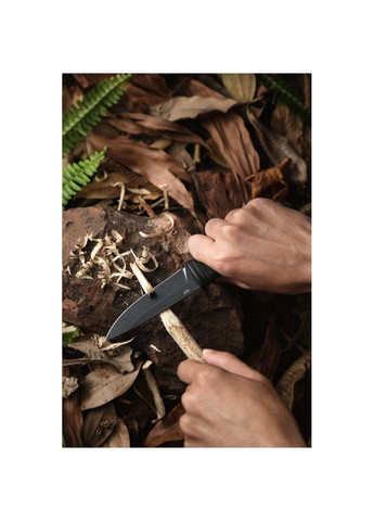 Ніж G806BW-BK чорний з чохлом Ganzo (366738343)