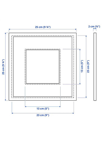 Рамка ІКЕА KNOPPANG 23х23 см (30387123) IKEA (278405930)