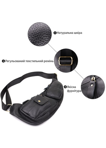 Сумка мужская много карманов с молниями натуральная кожа(SO_22961) No Brand (382932797)