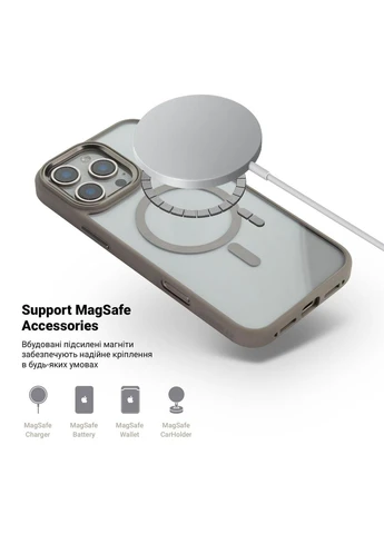 Чохол Unit MagSafe для Apple iPhone 16 Pro Max Titanium Grey (ARM78714) KLB ArmorStandart (390068363)