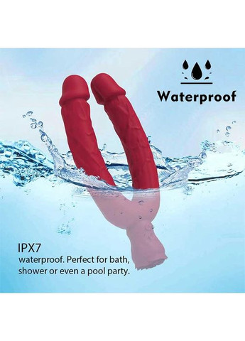 Двосторонній вібратор YLover Rose Bloom Бордовий - (372660045)