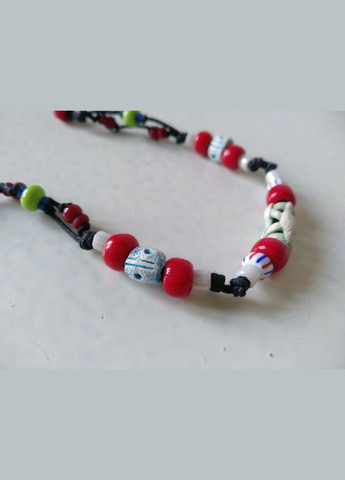 Керамический браслет ручной работы с чешским стеклянным бисером №2 Коти&Ангели (302450810)